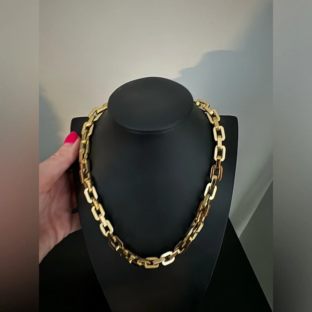 New Eddie Borgo Supra Chain Link Gold Necklace 💕 - Picture 8 of 12